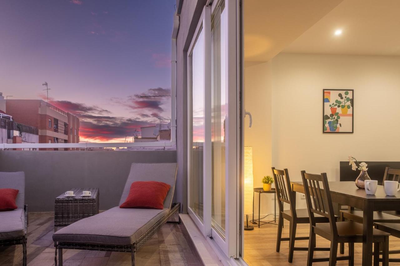 Spacious Penthouse With Private Terrace Valensiya Dış mekan fotoğraf