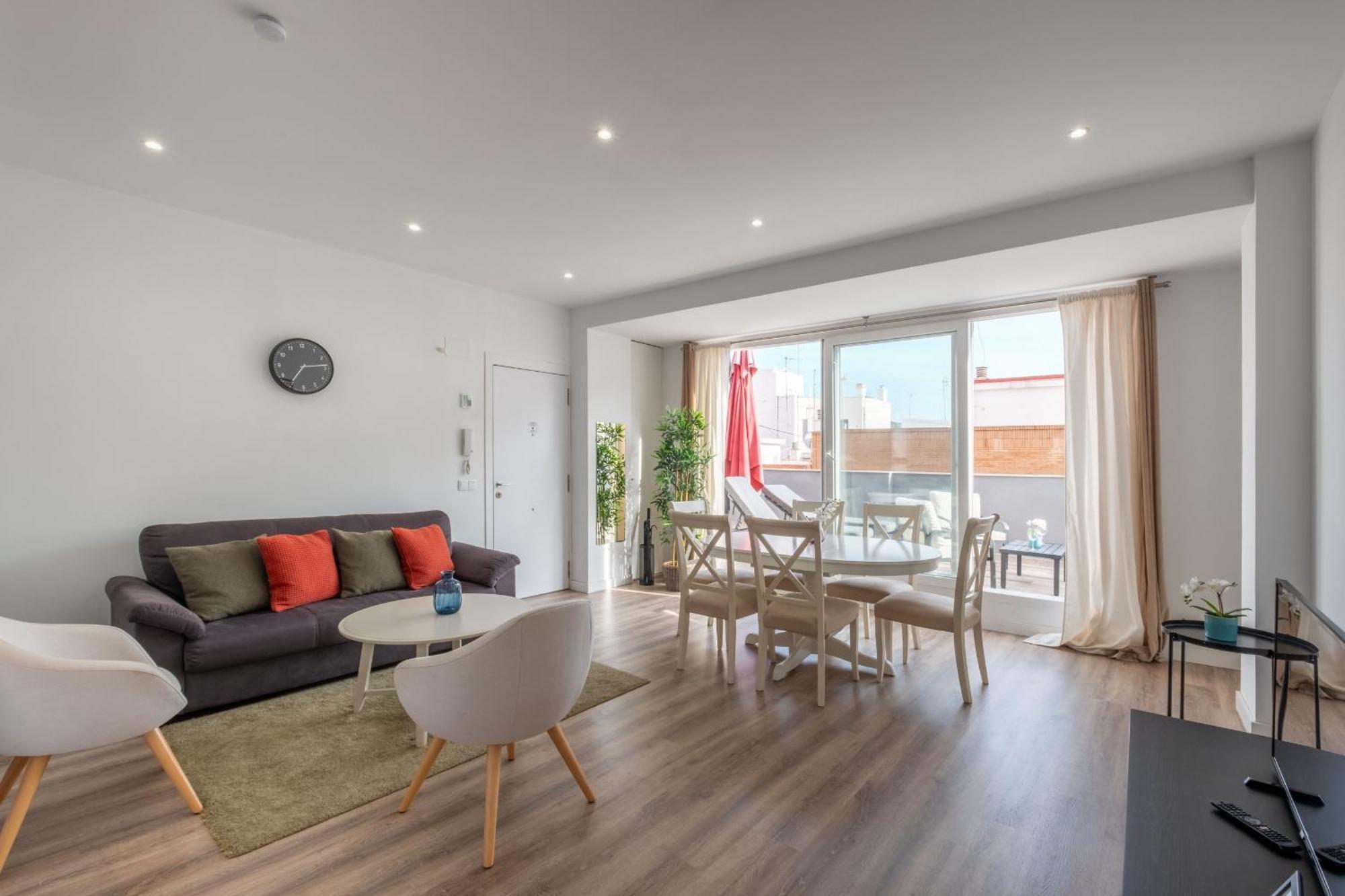 Spacious Penthouse With Private Terrace Valensiya Dış mekan fotoğraf