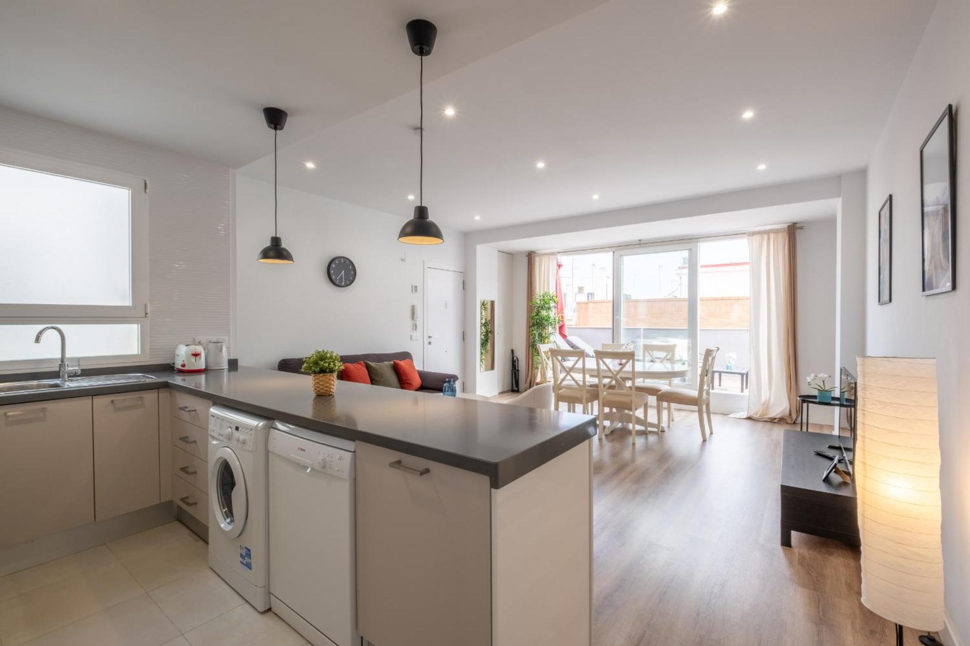 Spacious Penthouse With Private Terrace Valensiya Dış mekan fotoğraf